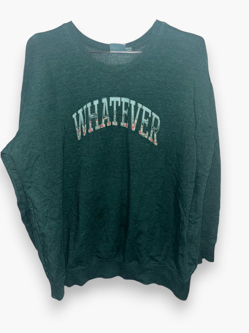 Torrid Whatever Cozy Fleece Drop Shoulder Sweatshirt Green | sz 0 | xl | EUC